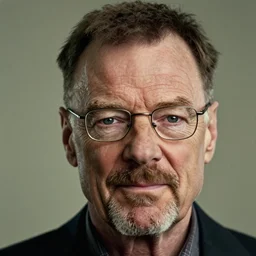 close-up cinematic portrait Walter White