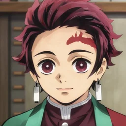 handsome guy in demon slayer art, anime style, 4k , detailed, detailed face, high quality, smooth, sharp focus, beautiful scene, detailed background