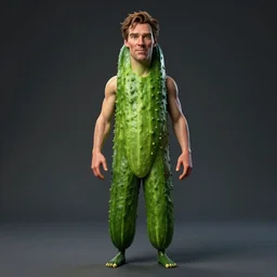 hyperrealistic film full body still of benedict cumberbatch disguised as a cucumber, vegetable man, stunning 3 d render, inspired by istvan sandorfi & greg rutkowski & unreal engine, perfect symmetry, dim volumetric cinematic lighting, 8 k octane comprehensive render, extremely hyper - detailed, incredibly lifelike attributes, intricate, real flesh texture, masterpiece, artstation, stunning,