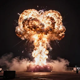 first nanosecond of a nuclear explosion