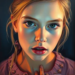 portrait of a beautiful girl,, intimate, pastel shades, beautiful face, rule of thirds, spotlight, expressive, passionate. one girl, by greg rutkowski, by jeremy mann, by francoise nielly, by vincent van gogh, oil painting