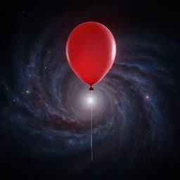 the universe suspended in the infinite void by a single red balloon, dramatic lighting, cinematic, establishing shot, extremely high detail, foto realistic, cinematic lighting, post processed, concept art, high details, cinematic, 8k resolution, beautiful detailed, photorealistic, digital painting, artstation, concept art, smooth, sharp focus, artstation trending, octane render, unreal engine