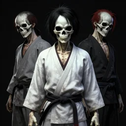 💀 🥋 by artgrem, alan devis, junji ito, octane render, artstation