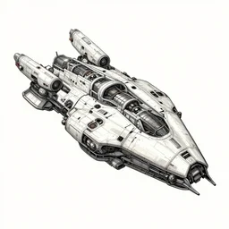 Eagle spaceship, Traditional japanese concept art, industrial scifi, technical drawing, vector art, isometric illustration, 8k