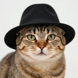 cat wearing hat