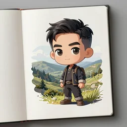 asset sheet, material study, ( chibi caricature ) artist by mark ryden