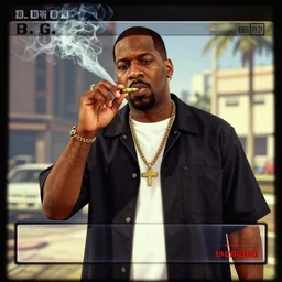 The Notorious B.I.G in gta 5 loading screen smoking weed