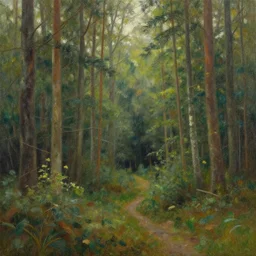forest landscape painting by alex horley