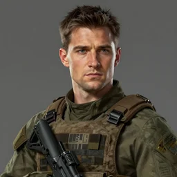 portrait of a man by greg rutkowski, he looks like henry cavill with military short hair, wearing tactical gear of the galactic alliance, he is about 3 0 years old, highly detailed portrait, digital painting, artstation, concept art, smooth, sharp foccus ilustration, artstation hq