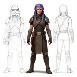 ryan church concept art sketch star wars twi'lek insurgent character reference sheet