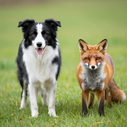 cross between a border collie and a fox