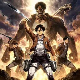 Jerma!!!!!!!!!!!!!!!!!!!!!!!!!!! as the colossal titan, attack on titan, promotional art