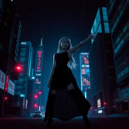 nightcore, dramatic pose