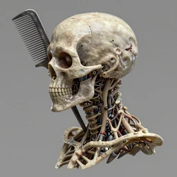 comb by hr giger, biomechanical, 4 k, hyper detailed