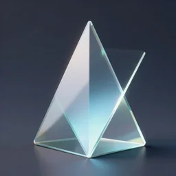 light diffracted through glass prism, artstation