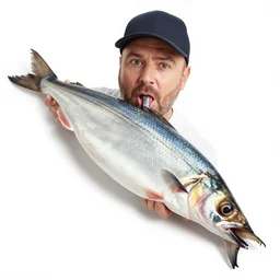 bono eating a whole raw herring