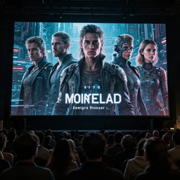 every where that people gathered, there were big tv screens. and from those screens came the men and women who saved mankind and through them the words of truth, digital art, cinematic, intricate details, cyberpunk