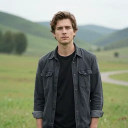 a portrait of a character in a scenic environment by shaun ryken