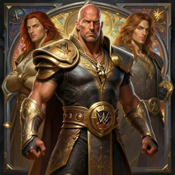 triple h wwe wwf, deep focus, d & d, fantasy, intricate, elegant, highly detailed, digital painting, artstation, concept art, matte, sharp focus, illustration, hearthstone, art by artgerm and greg rutkowski and alphonse mucha