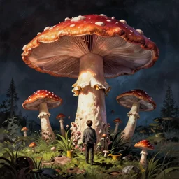 psychedelic mushrooms dream, no fears, okay one fear, by dave mckean and dave gibbons