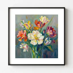 art print, painting of flowers, by morgan harper nichols, on society 6
