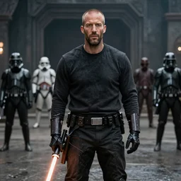 “Jason Statham in Star Wars, movie footage”