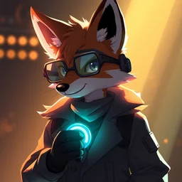 anthropomorphic fox scientist, trending on artstation, trending on furaffinity, digital art, by kawacy, anime, furry art, warm light, backlighting, cartoon, concept art, cyberpunk