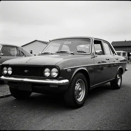 a stunning bolshevikpunk car, award - winning documentary photograph, cinestill 8 0 0 t 3 5 mm b & w, heavy grain, high quality, noir, natural textures, photorealistic, ambient occlusion, hd, ultra wide lens, anamorphic