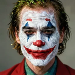 Joker face paint on Walter white