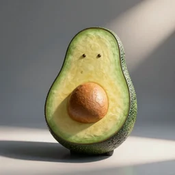 An avocado shaped chair