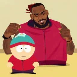 lebron james guesting on an episode of south park