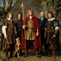 film still from the quest for the holy grail in the style of john william waterhouse, frank dicksee, edmund blair leighton, 4 k resolution