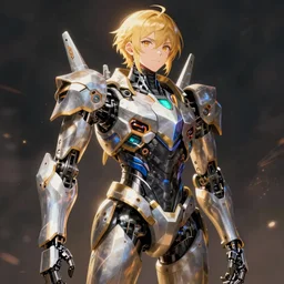 portrait of a humanoid robot mech, anime, hyperrealistic