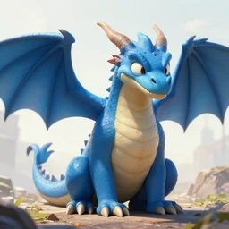 a blue dragon, but he is a massive nerd
