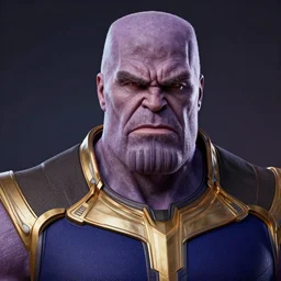 a portrait of abdelfattah alsisi as thanos, the pixar adaptation, with same hairstyle, angry facial expressions, hyper detailed, digital art, trending in artstation, cinematic lighting, studio quality, smooth render, unreal engine 5 rendered, octane rendered