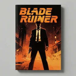 blade runner, pulp fiction noir crime novel cover by saul bass