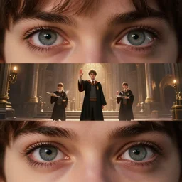 sharp, highly detailed, high quality frame from a 2 0 1 9 sci fi color movie, set in 1 9 0 0 in an alternate universe, mid distant shot of three students practicing magic, at the'school of science and magic ', good lighting, in focus, detailed eyes, live action, award winning lighting, award winning photography