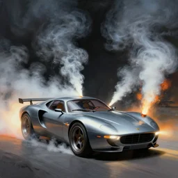 concept art for a car that shoots poisonous gas, painted by syd mead, high quality