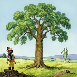 artwork by herge of a grim catalpa