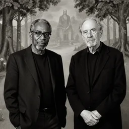 ornette coleman and marc ribot by hieronymus bosch