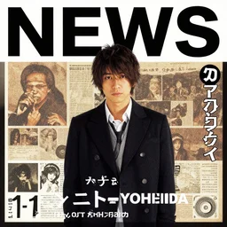 album cover art for news poster of new music by akihiko yoshida
