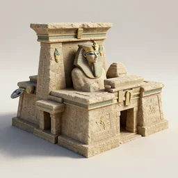 a 3 d render of ancient nintendo 6 4 made of stone in the ancient egyptian style, with ancient egyptian hieroglyphs, 3 d render, unreal engine 5, very realistic, 4 k textures, wide shot, full view