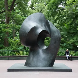 a sculpture by ursula von rydingsvard in the middle of central park
