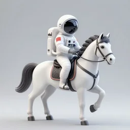 a astrohorse riding an astronaut