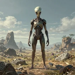 alien landscape, highly detailed, award-winning art by Tom Bagshaw