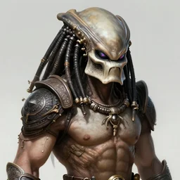 portrait of a Predator muscular upper body DD fantasy intricate elegant highly detailed digital painting artstation concept art smoo