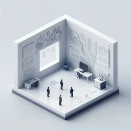 isometric room of a room filled with beautiful! code vein in the style of wlop, artgerm, yasutomo oka, yuumei, rendered in unreal engine and redshift octane, background is an epic sci fi building landscape by james gurney and simon stalenhag, digital art dynamic dramatic lighting, bokeh, imagine fx, artstation, cgsociety, zbrush central, by bandai namco artist, macross frontier, dynamic camera angle, art deco patterns
