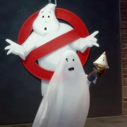ghostbusters capturing casper the friendly ghost, cinematic, movie still
