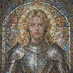 masterpiece head-on symmetrical centered painted portrait, Imogen Poots as a paladin, blonde hair, glorious, wearing full metal armour, glowing stained glass backdrop, elegant, in the style of Ruan Jia and Artgerm and Edgar Maxence and Ross Tran and Alphonse Mucha and Ayami Kojima and Charlie Bowater and Greg Rutkowski and Karol Bak and Jean Delville, Art Nouveau, Pre-Raphaelite, Neo-Gothic, gothic, Art Nouveau, rich deep moody colors, 8k, specular highlights, octane render