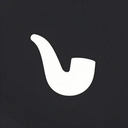 a minimalist logo based on a meth pipe, simplistic iconography, modern logo
